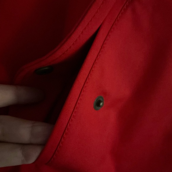 Talbots Donegal Funnel Neck Zip Red Cape - Picture 8 of 9